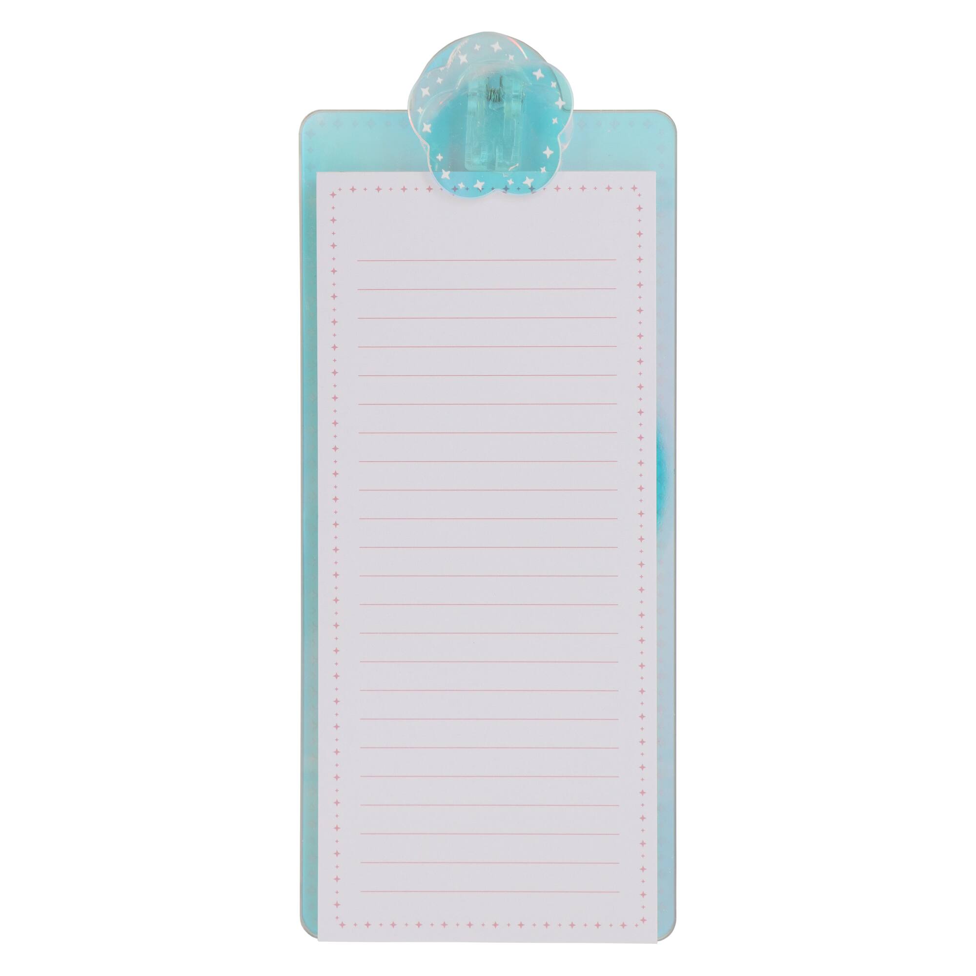 Assorted Acrylic Clipboard & Notepad Set by Fab Finds, 1pc.